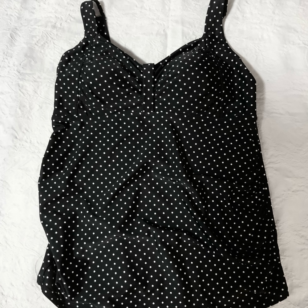 Motherhood Maternity Beach Bump Swim Top, Medium